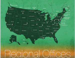 FSN Regional Offices Map